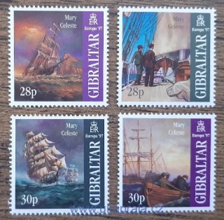 GIBRALTAR ** 783/6 EUROPA, mýty a legendy, lodě, r. 1997