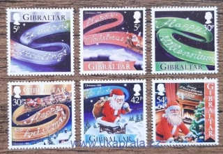 GIBRALTAR ** 895/900 vánoční, r. 1999
