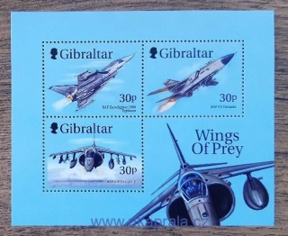 GIBRALTAR ** aršík Bl 38 vojenská letadla a dravci I, r. 1999