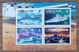 GIBRALTAR ** aršík Bl 19, válečné lodě WW2, r. 1994