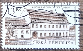ČR 807 raz., Technické památky: Ruční papírna ve Velkých Losinách, r. 2014