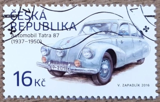 ČR raz. 903, Historické dopravní prostředky: automobil Tatra 87, r. 2016