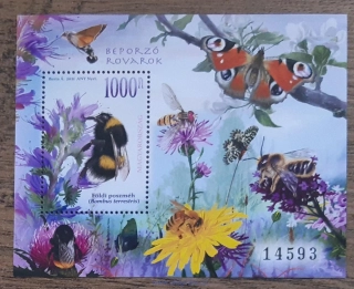 MAĎARSKO ** aršík Bl 453A, hmyz, flóra, r. 2021