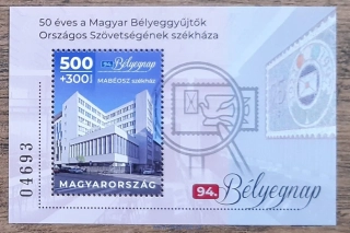 MAĎARSKO ** aršík Bl 454, Den známky, r. 2021