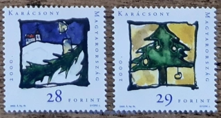 MAĎARSKO ** 4635/6 vánoční, r. 2000