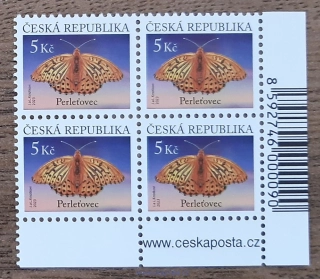 ČR ** 1236, 4blok, perleťovec, r. 2023
