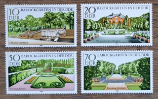 NDR ** 2486/9, barokní zahrady, r. 1980