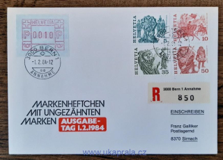 ŠVÝCARSKO FDC 1100/1, 1103, 1105, lidové slavnosti, r. 1984