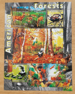 Kyrgyzstán raz. aršík, fauna amerických lesů, r. 2004