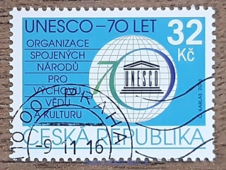 ČR 909 raz., UNESCO - 70 let, r. 2016