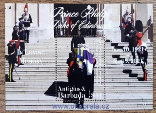 ANTIGUA A BARBUDA ** princ Filip, memory, r. 2021