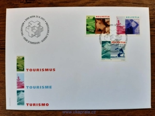 ŠVÝCARSKO FDC 1769/71 turistika, r. 2001