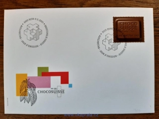 ŠVÝCARSKO FDC 1759, čokoláda, r. 2001