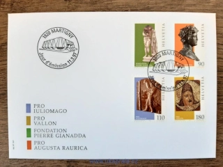 ŠVÝCARSKO 1605/8, galo-římské umění, r. 1997