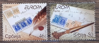 SRBSKO ** 251/2 EUROPA, pošta, dopisy, r. 2008