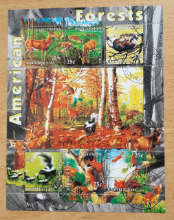 Kyrgyzstán raz. aršík, fauna amerických lesů, r. 2004
