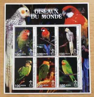 Benin raz. aršík, papoušci, skauting, r. 2002