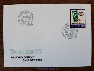 ŠVÝCARSKO FDC 1559, Telecom´95, r. 1995