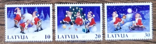 LOTYŠSKO ** 492/4, vánoční, r. 1998