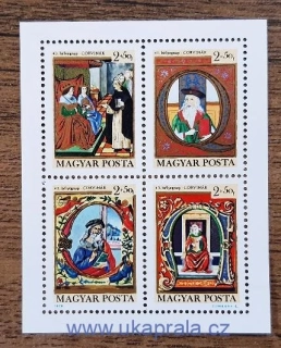 MAĎARSKO ** aršík Bl 77A, Den známky, r. 1970