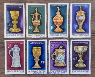MAĎARSKO ** 2625/32, umění, zlatotepectví r. 1970