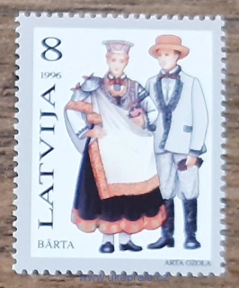 LOTYŠSKO ** 424 lidové kroje III, r. 1996