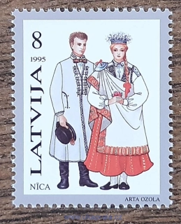 LOTYŠSKO ** 407 lidové kroje II, r. 1995