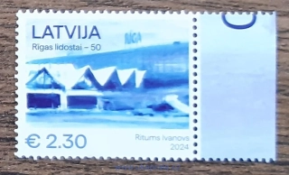 LOTYŠSKO ** 50 let letiště v Rize, r. 2024