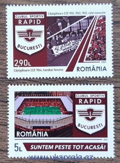 RUMUNSKO ** SK Rapid Bukurešť, 100. výročí, r. 2023
