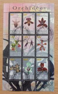 Djibouti aršík raz., orchideje, r. 2010