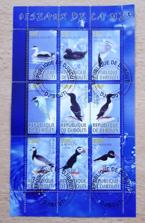 Djibouti aršík raz., mořští ptáci, r. 2010
