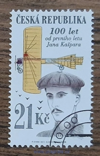 ČR 687 raz., 100 let od 1. letu Jana Kašpara, r. 2011