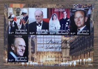 ANTIGUA A BARBUDA ** princ Filip, Memory, r. 2021