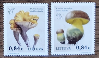 LITVA ** 1211/12 houby, r. 2016