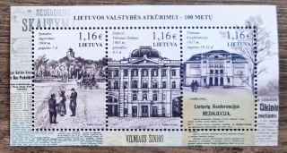 LITVA ** aršík Bl 55, r. 2017