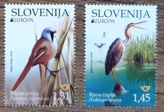 SLOVINSKO ** 1367/8 EUROPA, ptáci, r. 2019