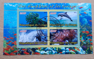 Kongo , raz. aršík, delfíni a korály, r. 2011