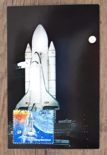NASA, originální pohlednice NASA, raketoplán Enterprise, r. 1982