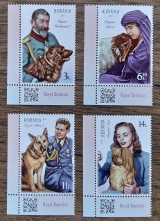 RUMUNSKO ** královská rodina s domácími mazlíčky, psi, NOVINKA R. 2025
