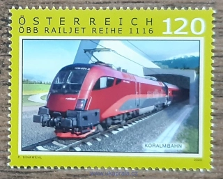 RAKOUSKO ** železnice, Railjet řada 1116, R. 2025