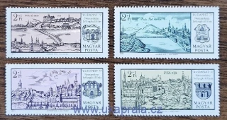 MAĎARSKO ** 2646/9, fil. výstava Budapest 71