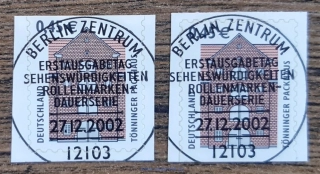 SRN raz. 2303 BC,BD výplatní, pamětihodnosti XXXII, r. 2002