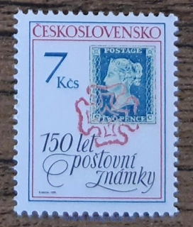 ČESKOSLOVENSKO ** 2940, 150 let poštovní známky, r. 1990