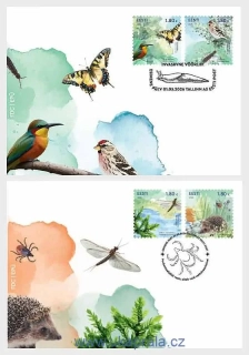 ESTONSKO FDC, estonská fauna a flóra, NOVINKA R. 2026