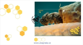 JERSEY FDC aršík, Jersey's Pollinators: Bees, včely, NOVINKA R. 2026