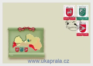 LOTYŠSKO FDC erby, NOVINKA R. 2026