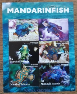 MARSHALL ISLANDS ** aršík, Mandarinfish, r.2023