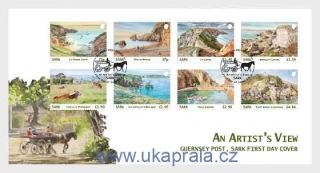 SARK FDC An Artist's View, umění, krajina, NOVINKA R. 2026