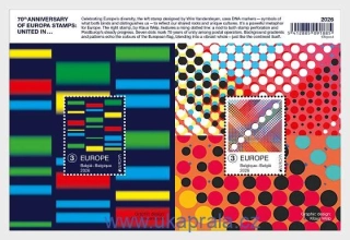 BELGIE ** aršík, EUROPA, 70. výročí, NOVINKA R. 2026
