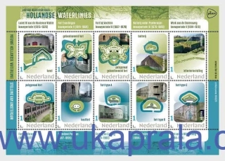 HOLANDSKO ** aršík, Dutch Waterlines, pevnosti, NOVINKA R. 2026